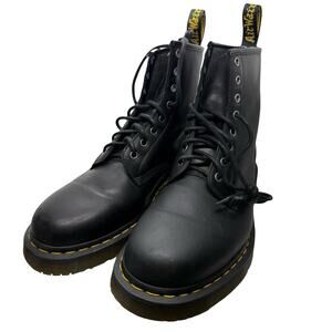 Dr. Martens Doc 1460 Wintergrip 24039 Black Snowplow Leather Combat Boots Men 11